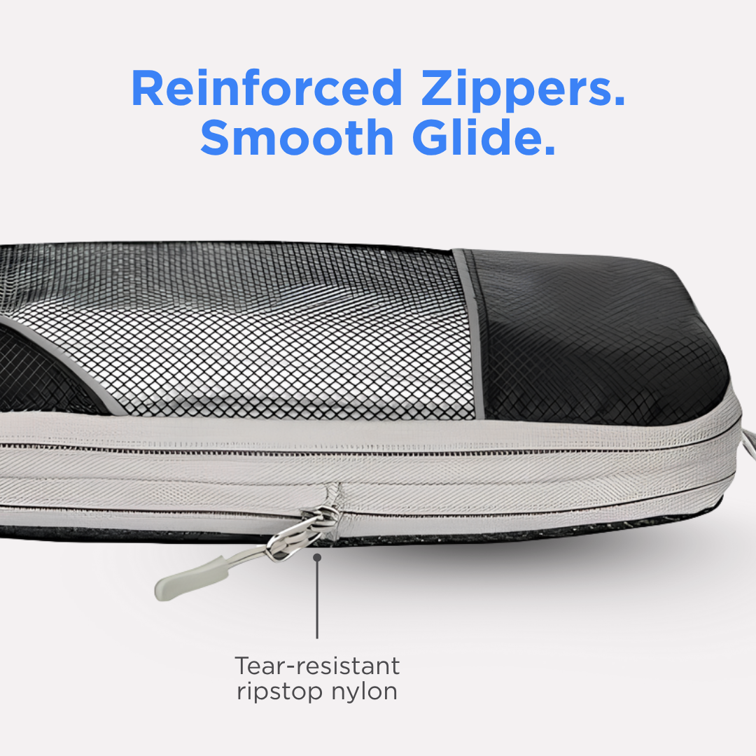 Compression Packing Cubes – Space-Saving Travel Organizers for Luggage