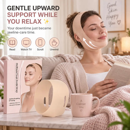 Adjustable V-Line Face Wrap – Comfortable Facial Support Band