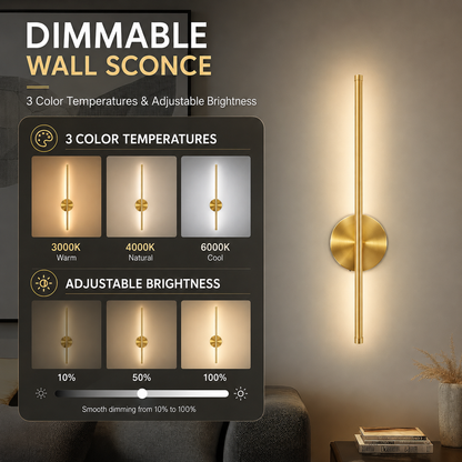 Rechargeable Cordless Wall Sconce with Remote Control