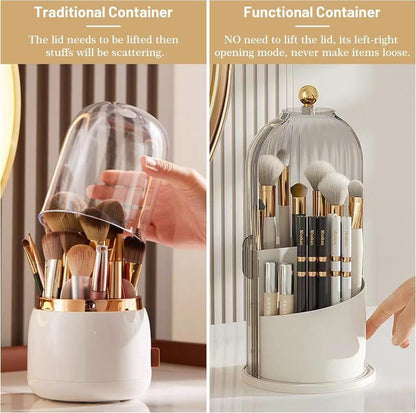 Luxury Dustproof Bathroom Organizer – Toothbrush & Makeup Brush Holder
