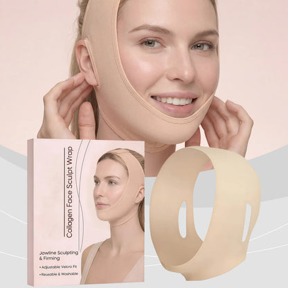 Adjustable V-Line Face Wrap – Comfortable Facial Support Band