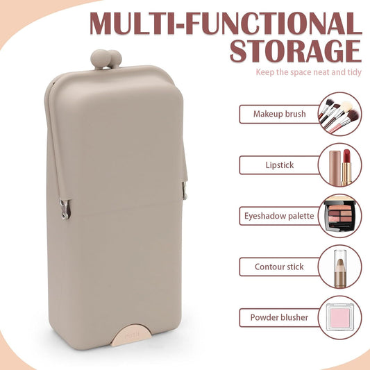 Portable Makeup Organizer with Suction Cup Base