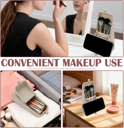 Portable Makeup Organizer with Suction Cup Base