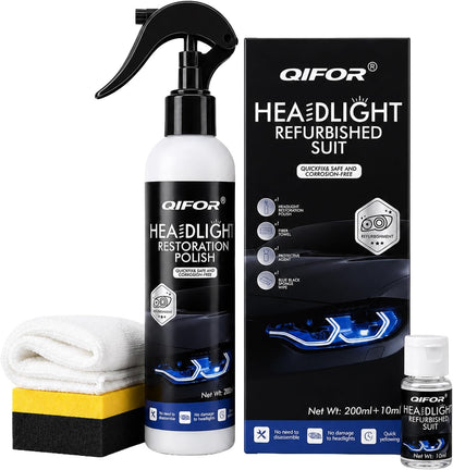 Headlight Restoration Kit – Remove Yellowing, Oxidation & Haze