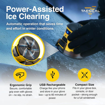 Cordless Electric Ice Scraper – Fast & Easy Windshield Ice Removal