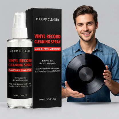 ✨Vinyl Record Cleaning Spray💽 Alcohol-Free Anti-Static Spray for Home DIY Record Care
