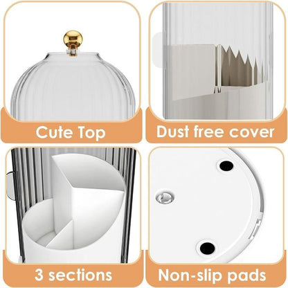 Luxury Dustproof Bathroom Organizer – Toothbrush & Makeup Brush Holder