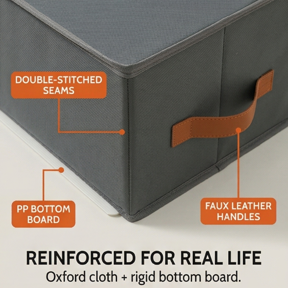 Foldable Clear Lid Shoe Organizer