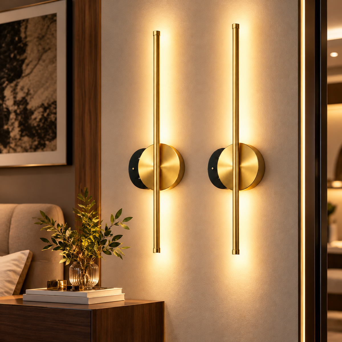 Rechargeable Cordless Wall Sconce with Remote Control