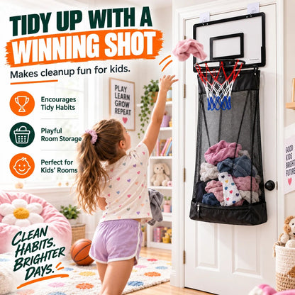 2-in-1 Basketball Hoop & Laundry Hamper