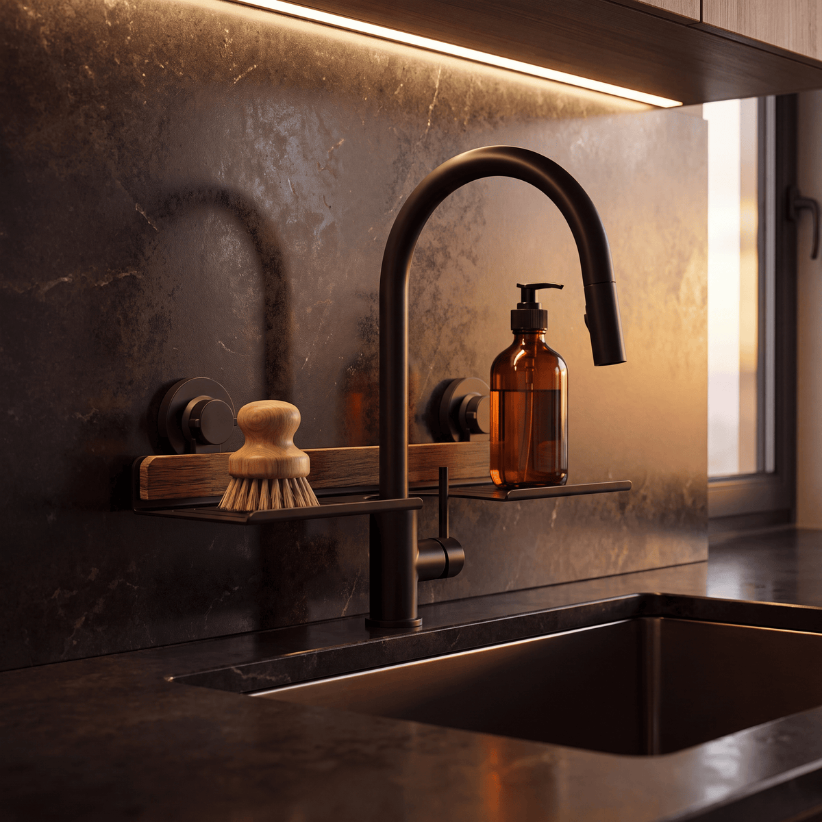 Modern Wall-Mounted Sink Organizer