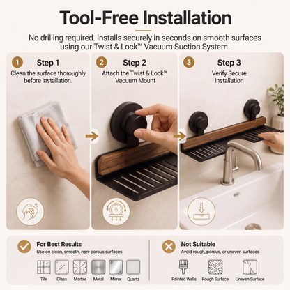 Modern Wall-Mounted Sink Organizer
