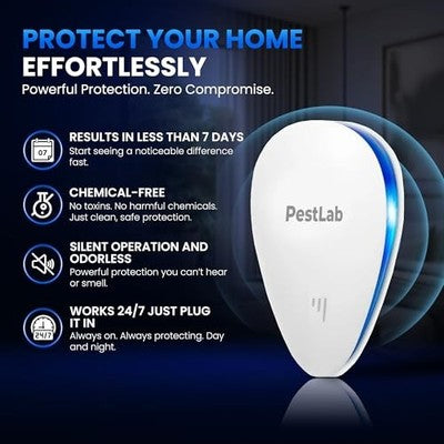 2026 Upgraded Ultrasonic Pest Repeller – Plug-In Pest Control for Home