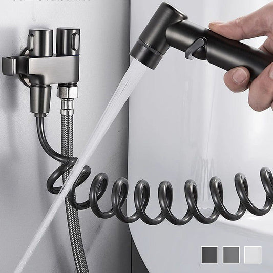 High-Pressure Handheld Bidet Sprayer Kit – Toilet & Bathroom Cleaning Spray Set