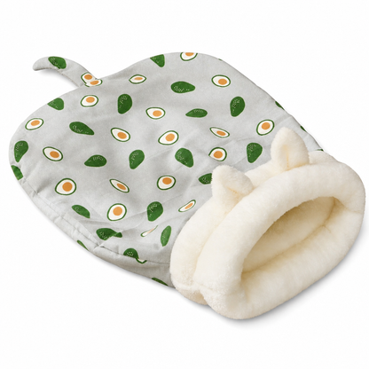 Cozy Hooded Pet Bed for Cats & Small Dogs