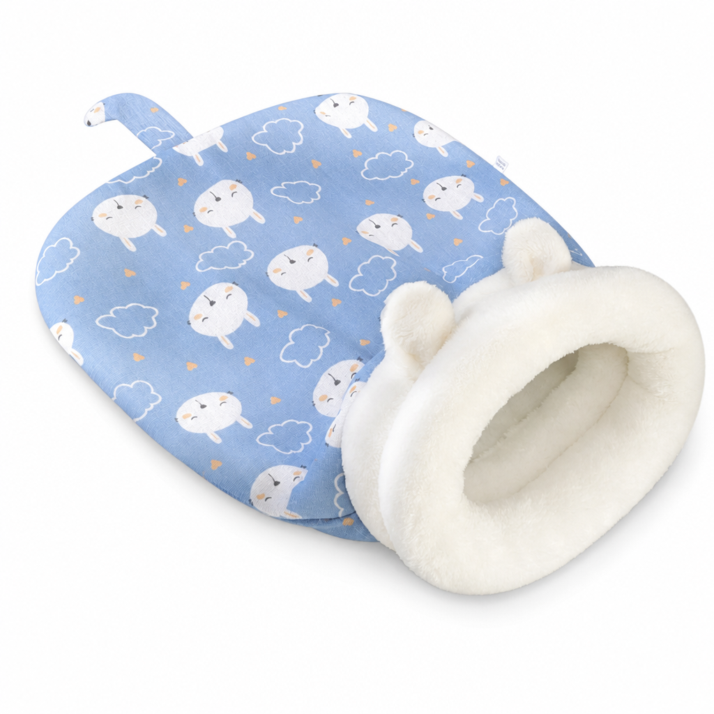 Cozy Hooded Pet Bed for Cats & Small Dogs